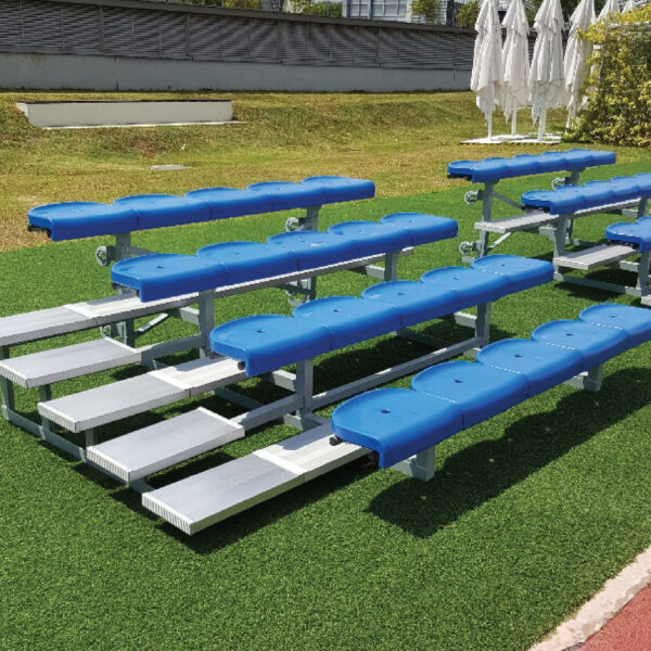 3, 4 & 5 Row Benches With Plastic Seat And Outside Staircase